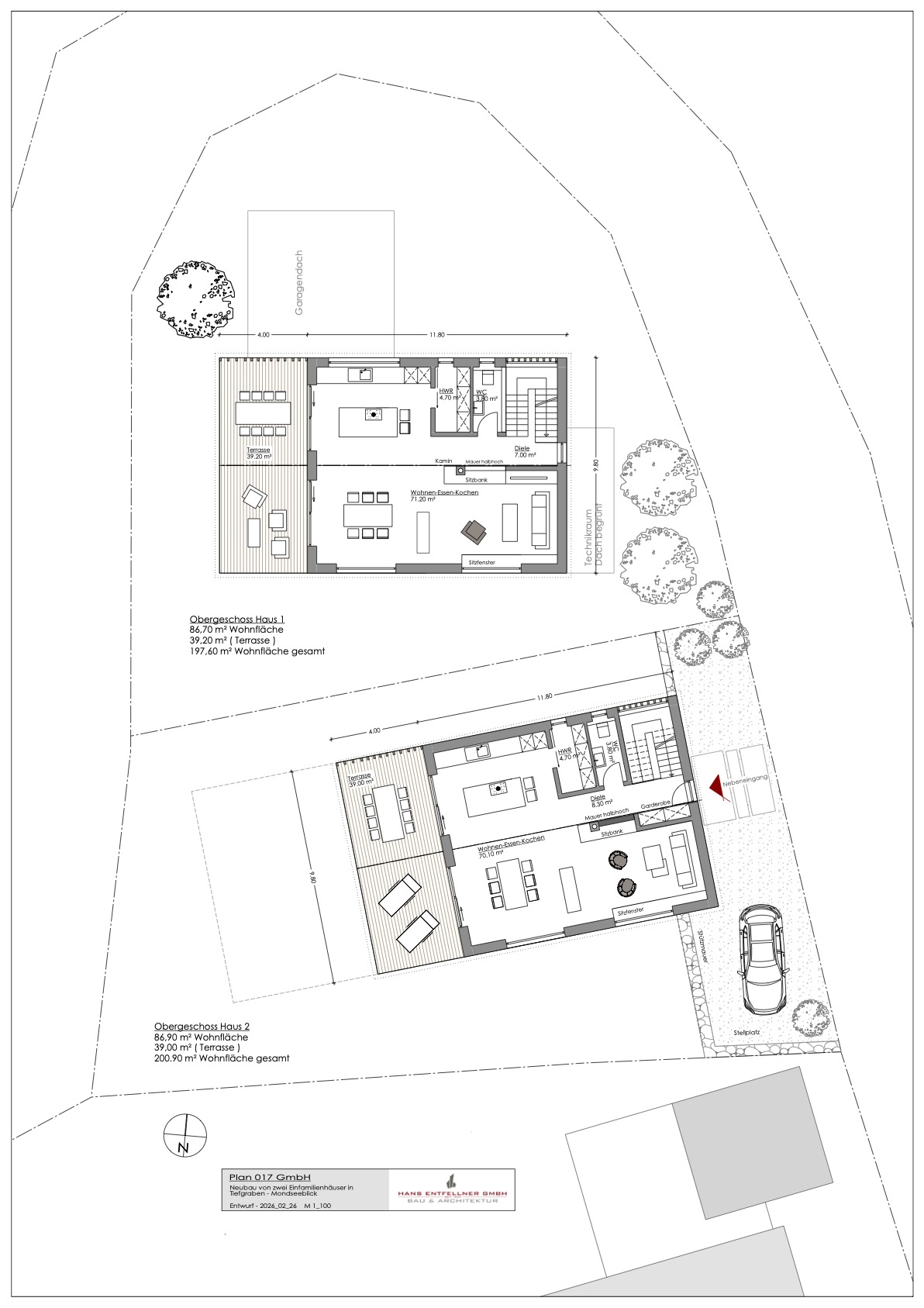 Plan Obergeschoß